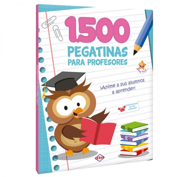 1.500 Pegatinas para Profesores Azul