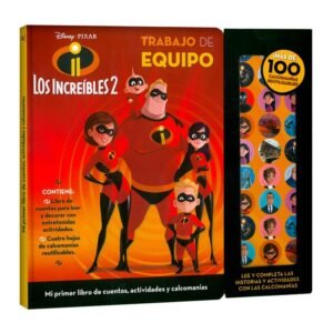 Libro con stickers Los Increíbles: Trabajo de equipo