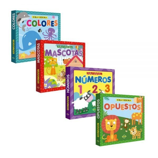 Paquete Dobla y Desdobla, 4 Libritos Para Aprender