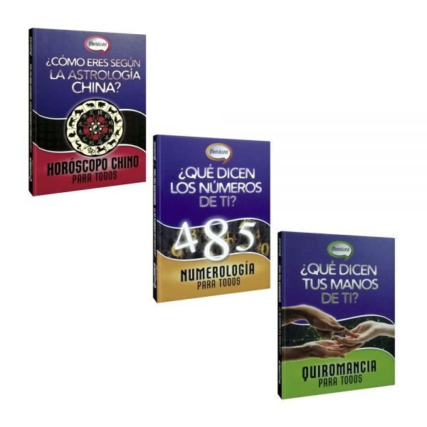 Pack 3 Libro, Horóscopo, Quiromancia y Numerología