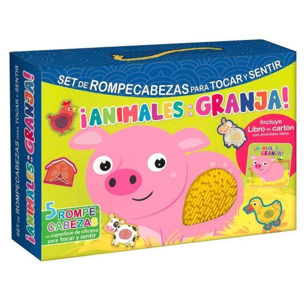 Rompecabezas Tocar y Sentir - ¡Animales de la Granja!