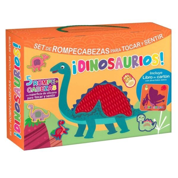 Libro Set de rompecabezas ¡Dinosaurios! Para Tocar y Sentir