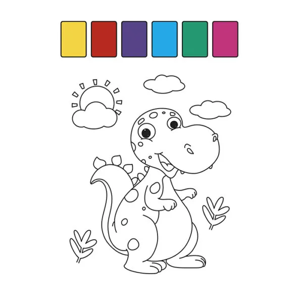 Dinosaurios Libro para Colorear