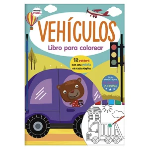 Vehículos: Libro para colorear