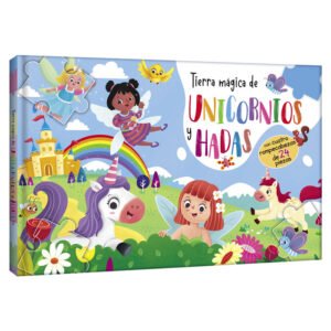 Libro Rompecabezas Tierra Mágica de Unicornios y Hadas