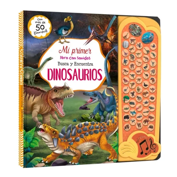 Mi Primer Libro Con Sonidos Busca Y Encuentra Dinosaurios MMCSD1