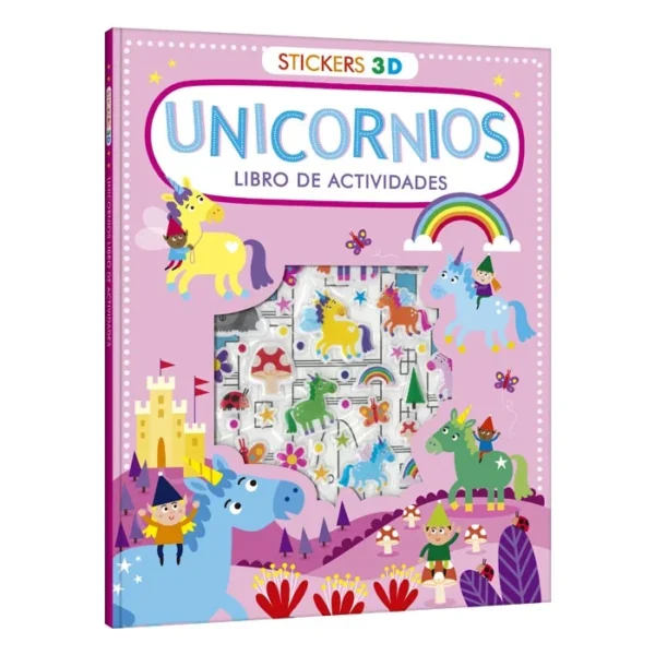 Libro de Actividades Con Stickers En 3D – Unicornios