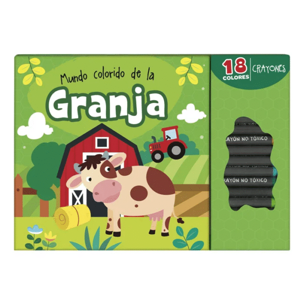 Libro Para Colorear - Mundo Colorido de la Granja