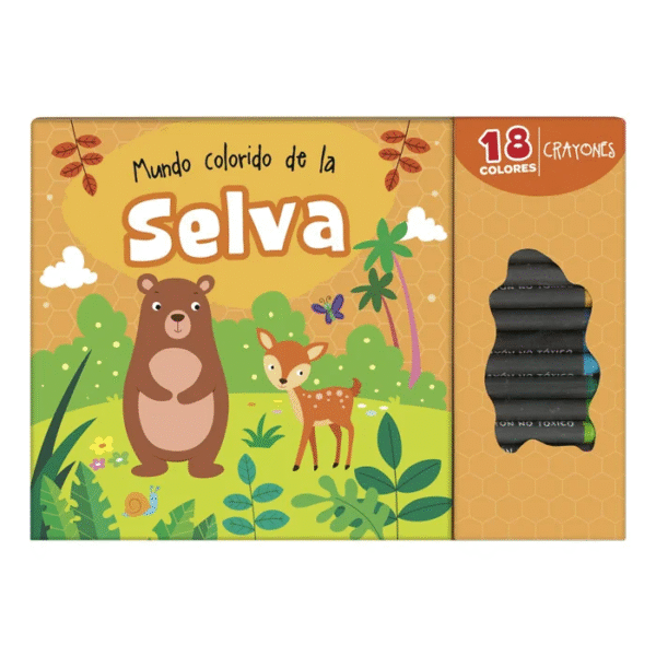 Libro Para Colorear – Mundo Colorido de la Selva