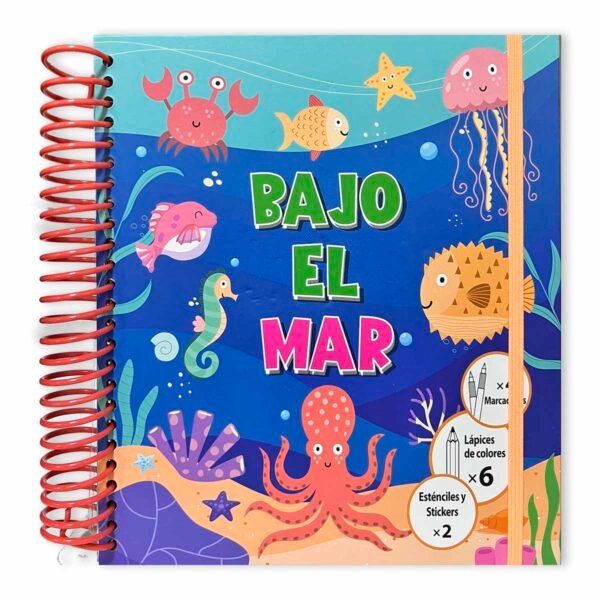 Libro para colorear bajo el mar