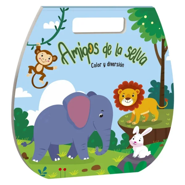 libro infantil Color y Diversión – Amigos de la Selva