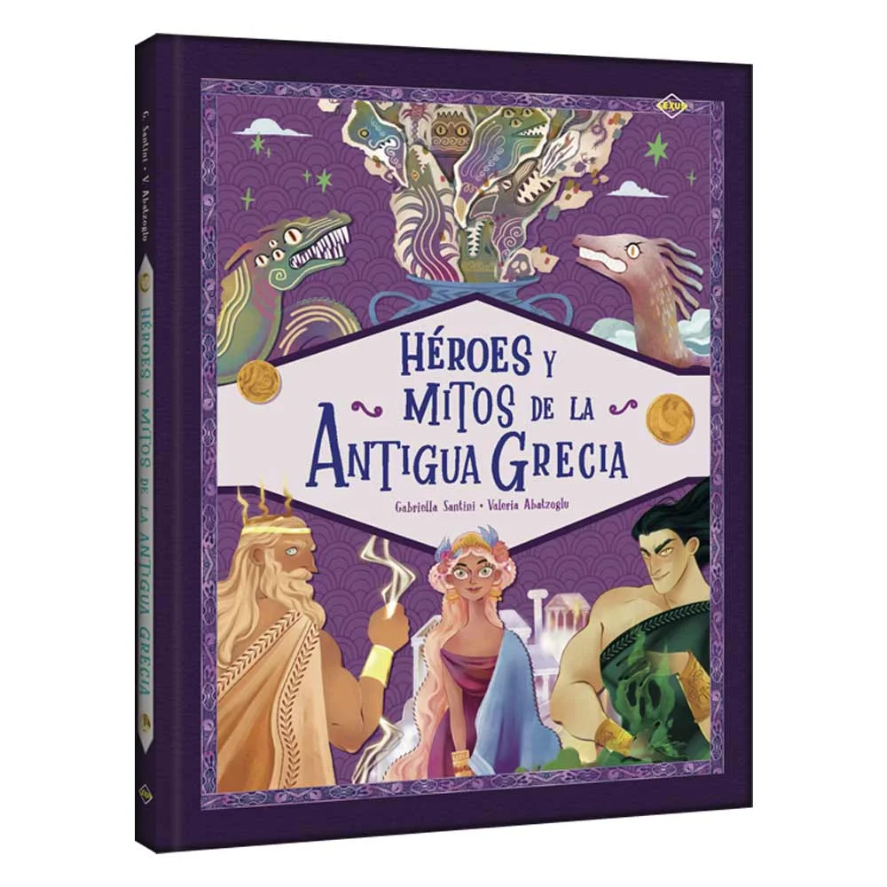 Libro Héroes y Mitos de la Antigua Grecia de Gabriella Santini y Valeria Abatzoglu