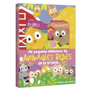 8 Libritos de Cartón – Animales Bebés de la Granja