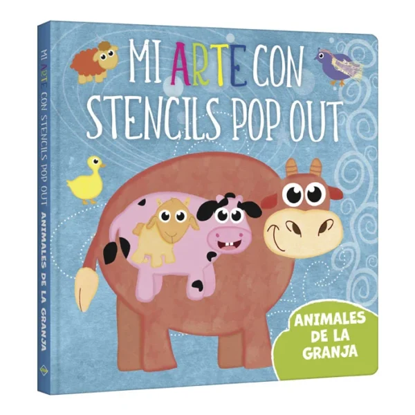 Libro Mi Arte con Stencils Pop Out – Animales de la Granja