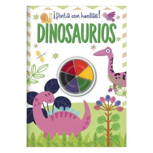 Libro ¡Pinta con huellas! - Dinosaurios