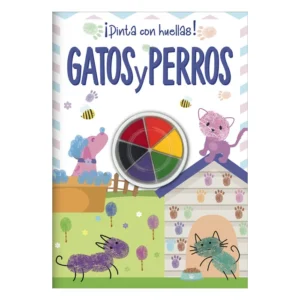 Libro ¡Pinta con huellas! – Gatos y Perros