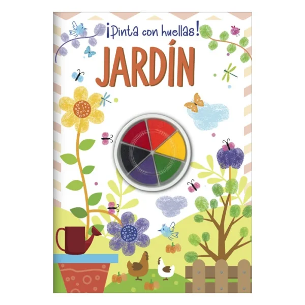 Libro ¡Pinta con huellas! – Jardín