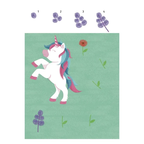 ¡Pinta con huellas! – Unicornios - Imagen 4