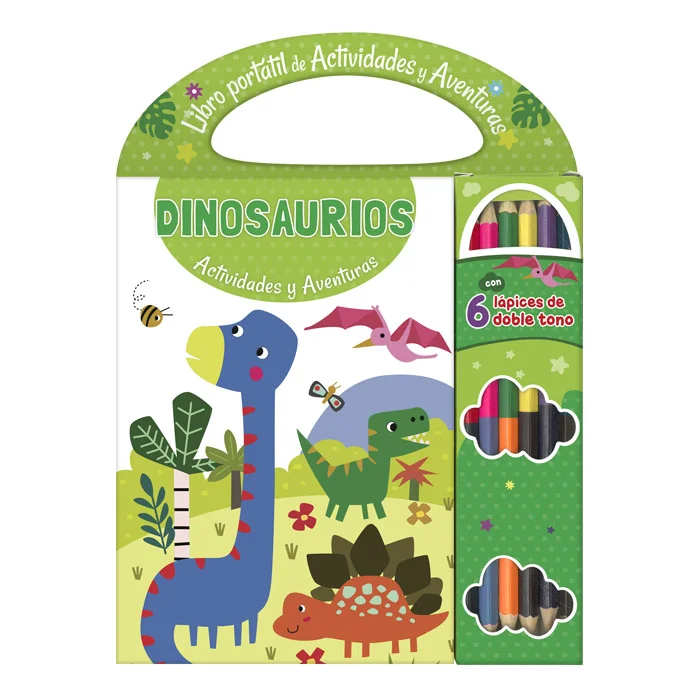 Libro Portátil de Actividades y Aventuras - Dinosaurios