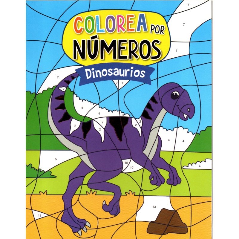Colorea Por Números – Dinosaurios