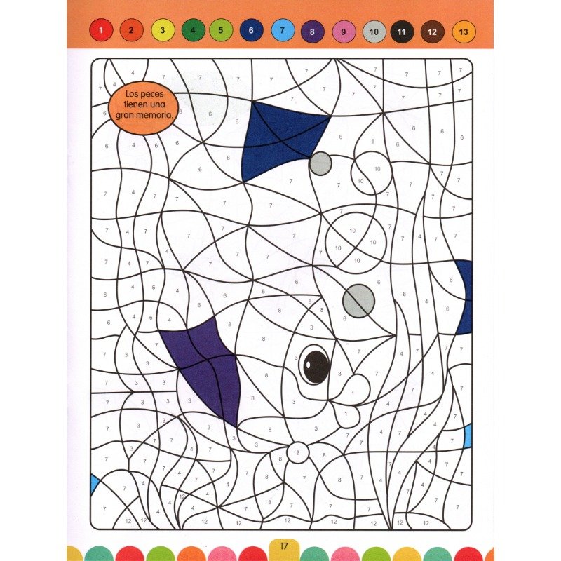 Colorea Por Números - Animales Marinos - Imagen 2