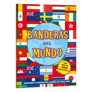 Banderas del Mundo con 200 Pegatinas