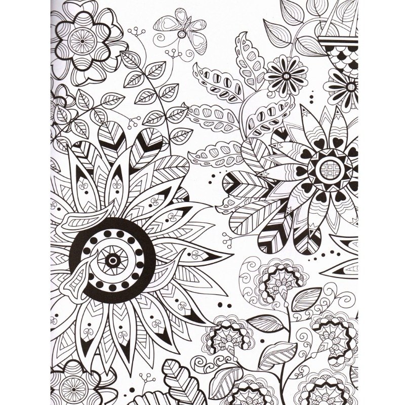 Libro Para Colorear – Flores - Imagen 2