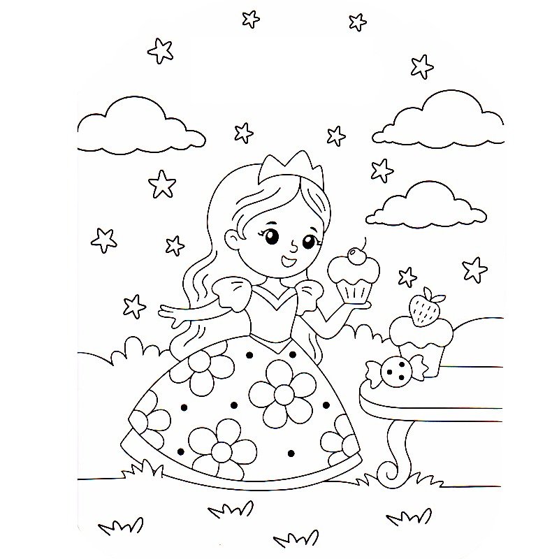 Libro para Colorear con Gemas – Reino de Princesas - Imagen 2