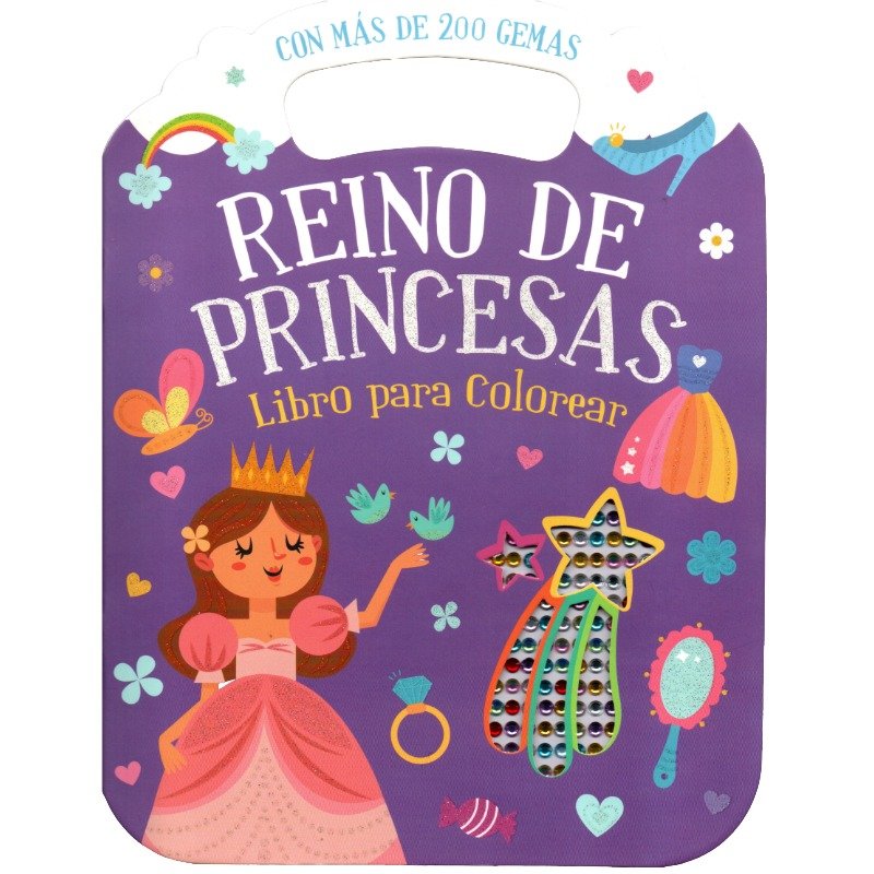 Libro para Colorear con Gemas – Reino de Princesas