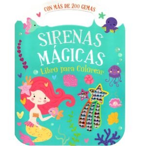 Libro para Colorear con Gemas – Sirenas Mágicas