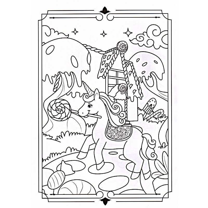 Unicornios Libro para Colorear - Imagen 2