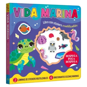 Vida Marina – Libros con stickers reutilizables