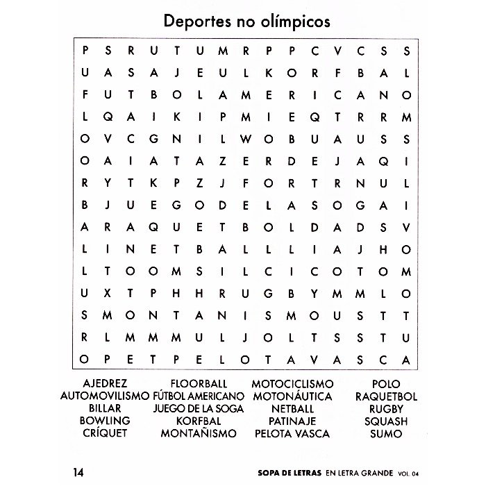 Sopa de Letras Vol 4 - Imagen 2
