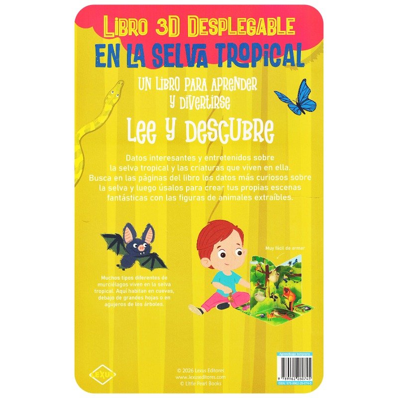 Libro 3D Desplegable - En la Selva Tropical - Imagen 2