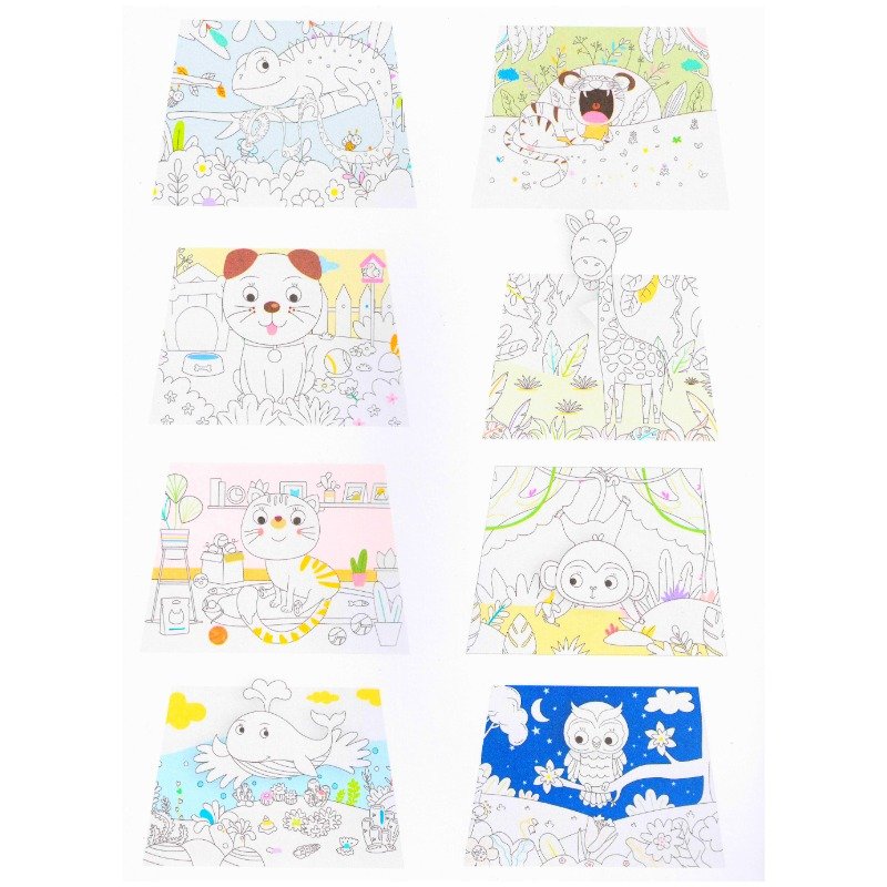 Libro Pop Up - Para Colorear Animales - Imagen 2