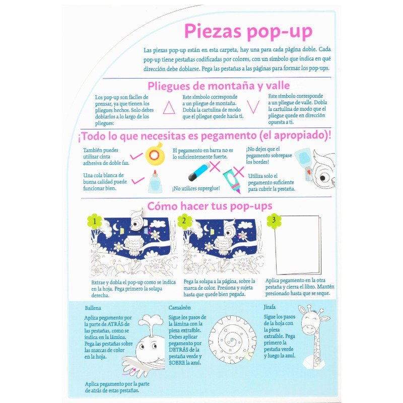 Libro Pop Up - Para Colorear Animales - Imagen 3