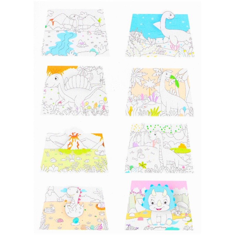 Libro Pop Up – Para Colorear Dinosaurios - Imagen 2