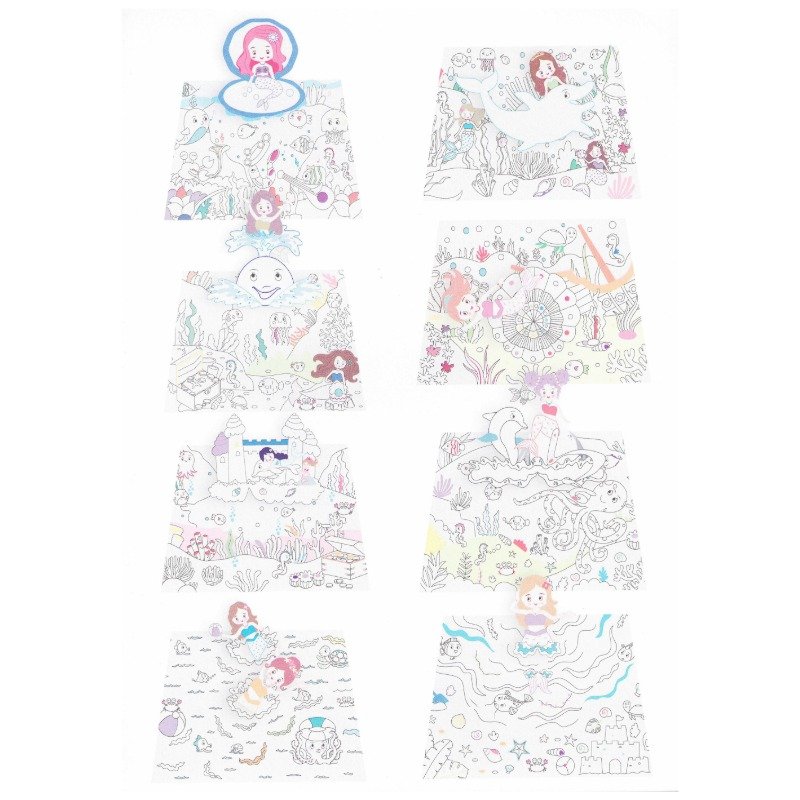 Libro Pop Up – Para Colorear Sirenas - Imagen 2